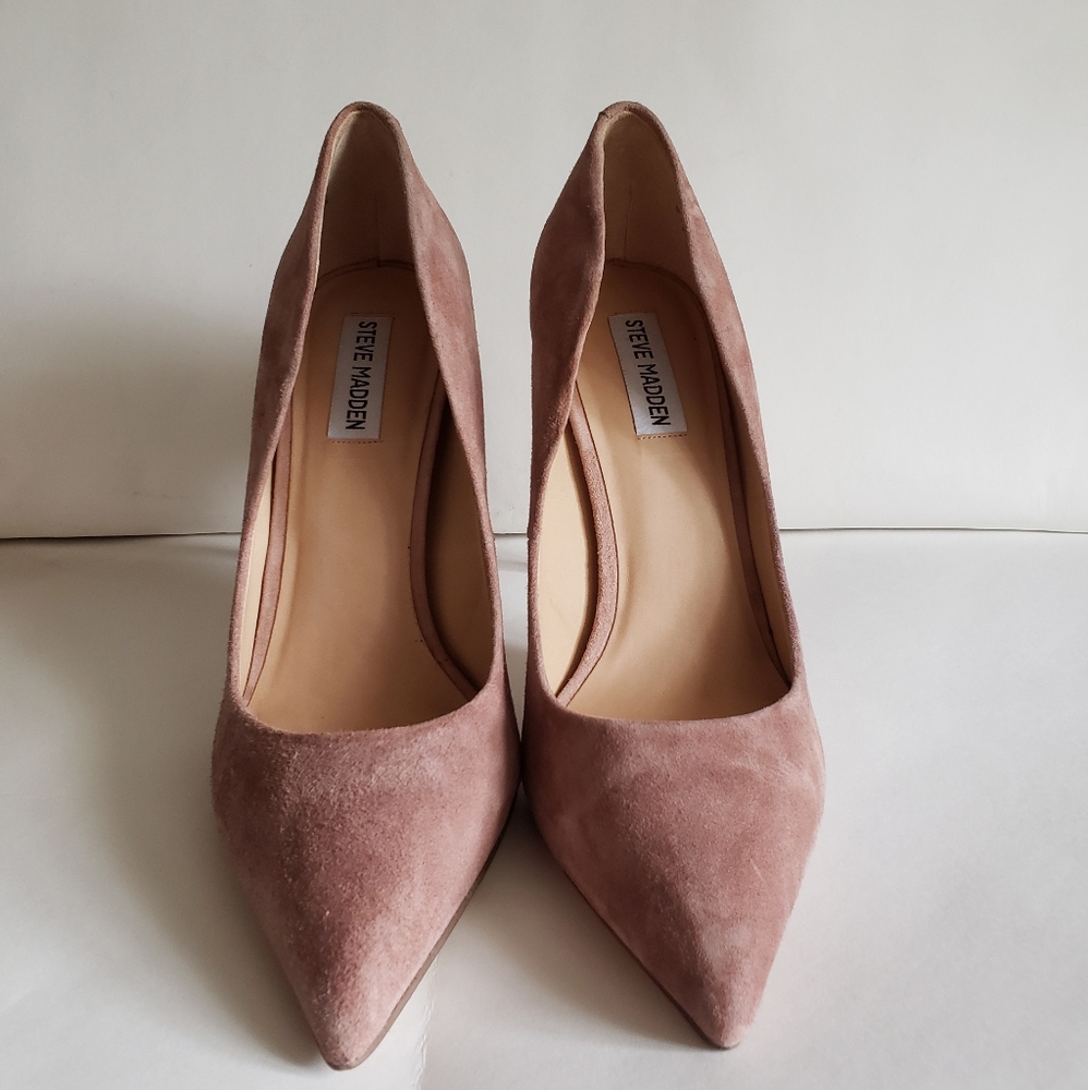Steve Madden size 10 Blush Heels suede